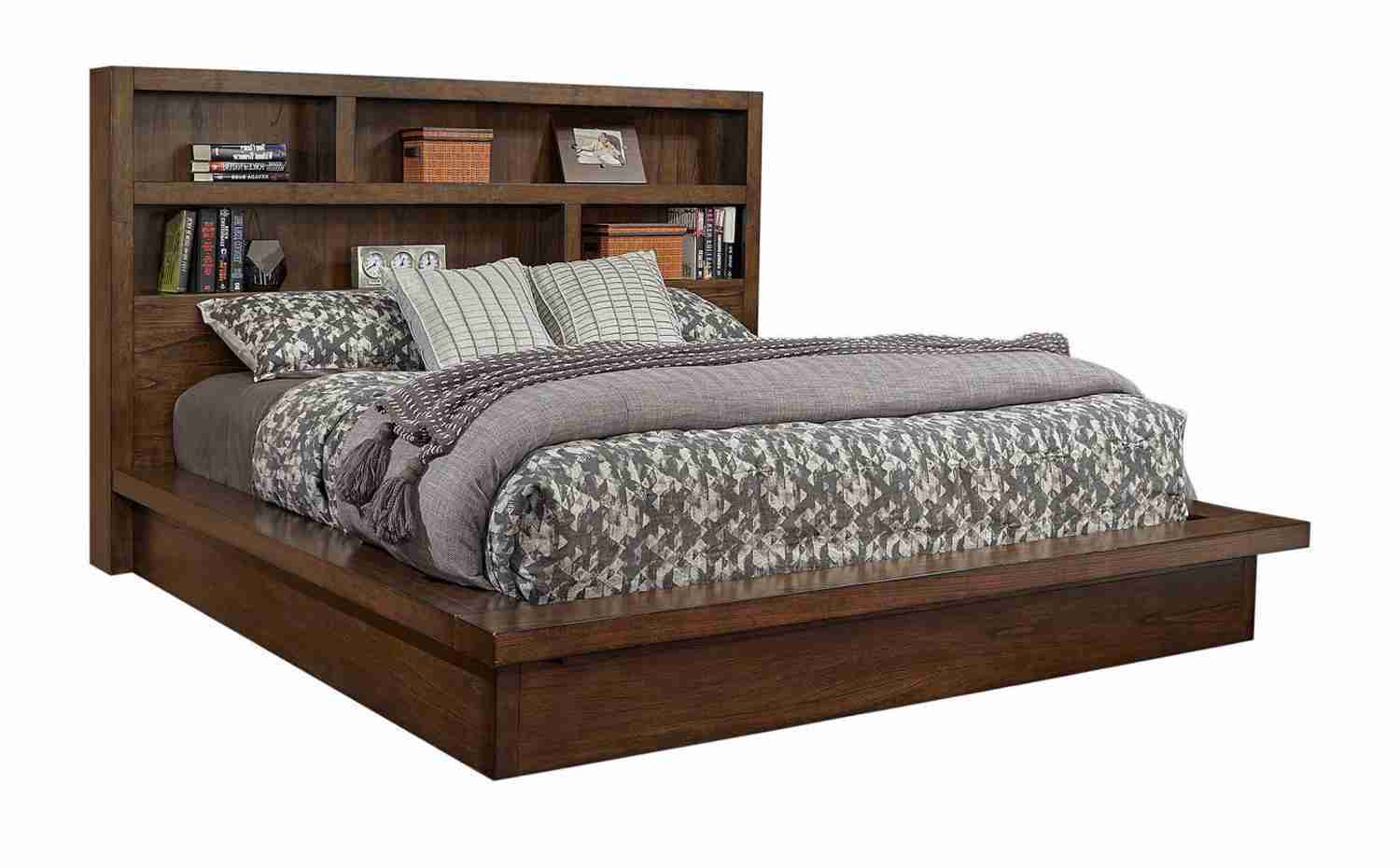 Platform Rails For Bed Aspenhome Queen Platform Bed Rails with Decking - Brown - American ...